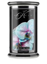 Blue Orchid - Kringle Candle - duża świeca z dwoma knotami (624g) - seria Reserve
