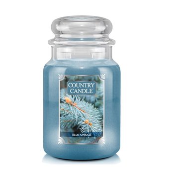 Blue Spruce - Country Candle - duża świeca zapachowa z dwoma knotami (737g) - COUNTRY CANDLE