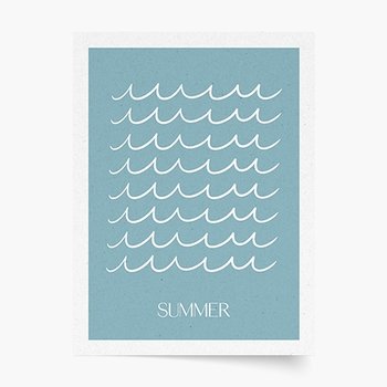 Blue Summer Waves Plakat Premium 20x30 - Empik Foto