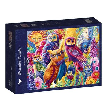 Bluebird, puzzle, Kolorowe Sowy, 4000 el. - Bluebird