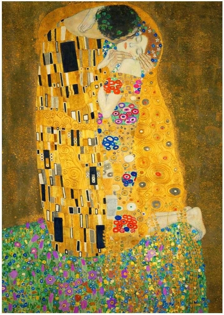 Bluebird Puzzle Pocałunek Gustav Klimt Bluebird Puzzle 1000 El