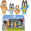 Bluey, Bluey & family zestaw 4 figurek bingo bandit - Moose