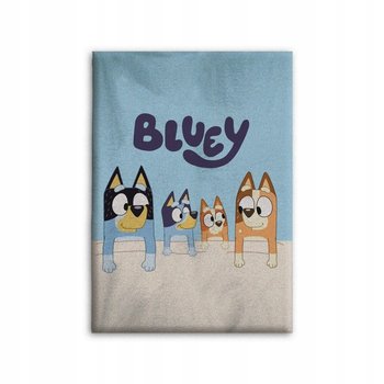 Bluey Pieski Blue Bingo Chili I Bandzi Koc Kocyk Polarowy Narzuta 100X140Cm - Aymax