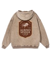 Bluza Albino Spider Cider Oversize Sprana Retro Mroczna Alt Beżowy M