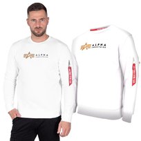Bluza Alpha Industries Alpha Label 118312 09 Biała XXL