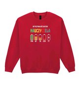 Bluza bez kaptura Dla Nauczyciela Energia Plan Tygodnia Wiśniowy L