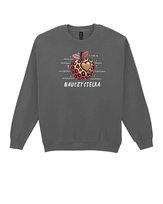 Bluza bez kaptura Dla Nauczycielki Jabłko Super Cechy Grafitowy XL
