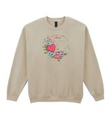 Bluza bez kaptura dla Siostry Personalizowana Najlepsza Beżowy XL