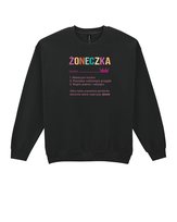Bluza bez kaptura dla Żony Personalizowana Śmieszna Żonka Czarny L