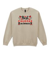 Bluza bez kaptura Dzień Chłopaka Najlepszy na Świecie Beżowy L