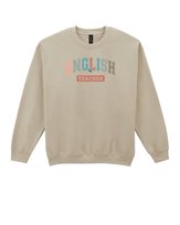 Bluza bez kaptura Dzień Nauczyciela Angielski Teacher Beżowy M