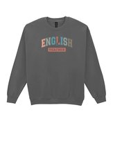 Bluza bez kaptura Dzień Nauczyciela Angielski Teacher Grafitowy XL