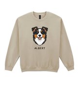 Bluza bez kaptura Owczarek australijski Pupil Pies Beżowy XL