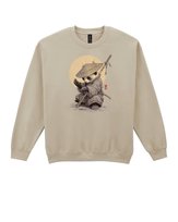 Bluza bez kaptura Panda Samuraj Japonia Artystyczne Beżowy XL