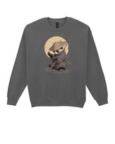 Bluza bez kaptura Panda Samuraj Japonia Artystyczne Grafitowy M