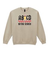 Bluza bez kaptura Parodia ACDC Szkoła Back to School Beżowy L