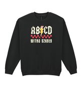 Bluza bez kaptura Parodia ACDC Szkoła Back to School Czarny XL