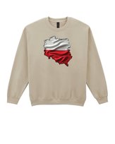 Bluza bez kaptura Patriotyczna Nasza Polska Beżowy L