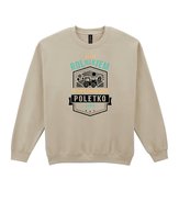 Bluza bez kaptura Personalizowana dla Rolnika Śmieszna Beżowy L