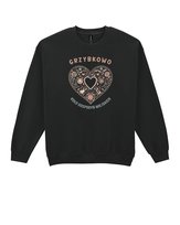 Bluza bez kaptura Personalizowana Koło Gospodyń Wiejskich Kwiaty Czarny M