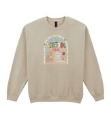 Bluza bez kaptura Powrót do Szkoły Wyliczanie Tekst Beżowy L