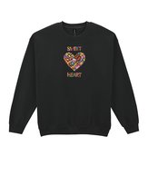 Bluza bez kaptura Słodycze Serce Cukiernia jedzenie Czarny M