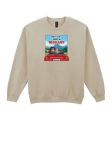 Bluza bez kaptura Śmieszna Jadę w Bieszczady Wyjazd Beżowy M