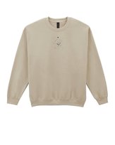 Bluza bez kaptura Znak Zodiaku Skorpion Minimalistyczny Styl Beżowy L