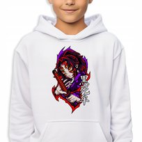 Bluza Biała Z KAPTUREM Dziecięca KOKUSHIBOU Film Anime Wzory Rozm 152 cm Inna marka