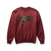 Bluza bordowa z haftem - Żółwie Ninja Michelangelo, unisex, 280 g/m² M