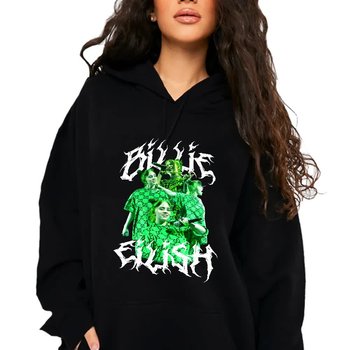 Bluza Czarna Kaptur Damska Na Prezent Urodziny Dla Fana Billie Eilish Wz L - Inna marka