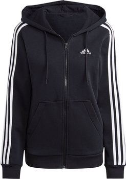 Bluza damska adidas Essentials 3-Stripes Full-Zip Fleece czarna HZ5743-M - Adidas
