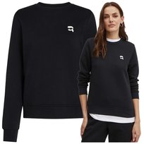 Bluza Damska Czarna Ładna Bawełna logo Karl Lagerfeld bez kaptura Bluza Damska Czarna Ładna Bawełna logo Karl Lagerfeld bez kaptura r.S
