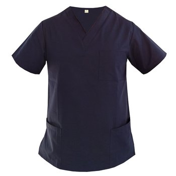 Bluza damska ochronna 100% bawełna chirurgiczna medyczna granatowa XXS - M&C