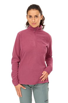 Bluza Damska Polarowa Alpinus Lucania 1/3 Zip Różowy - M - Alpinus