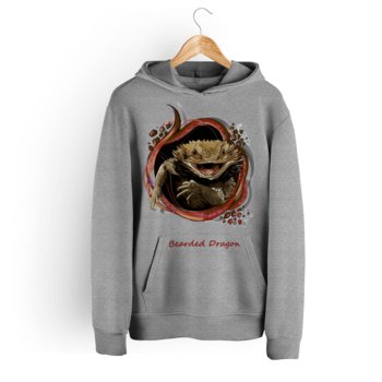 Bluza damska z kapturem agama Bearded Dragon-S - 5made