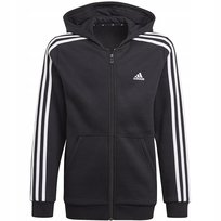 Bluza dla dzieci adidas Essentials 3-Stripes Hoodie czarna GQ8900 128cm Adidas