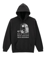 Bluza dla Kierowcy Tira Moja praca chałupa Śmieszna Czarna XXL