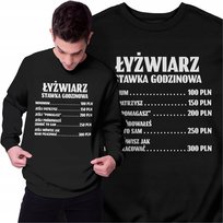 Bluza Dla Łyżwiarza Śmieszny Prezent Stawka Godzinowa Bluza Męska Freshtop