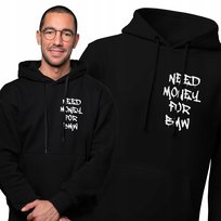 Bluza dla niego Need money for BMW kangurem z kapturem PREZENT Meeboo