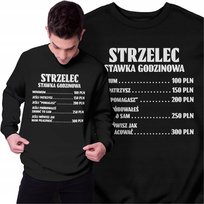 Bluza Dla Strzelca Śmieszny Prezent Stawka Godzinowa Bluza Męska Freshtop