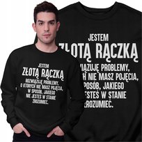 Bluza Dla Złotej Rączki Śmieszny Prezent Rozwiązuję Problemy Bluza Męska Freshtop