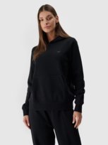 Bluza dresowa damska nierozpinana z kapturem 4F 4FWMM00TSWSF1764-20S Czarny 4F