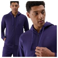 Bluza dresowa rozpinana z kapturem męska 4F 4FWMM00TSWSM1768-31S Niebieski Roz. M 4F