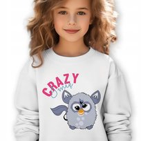 Bluza Dziecięca Biała Furby Crazy *Twoje Imię* Rozmiar 140 Cm (9-11) Wzory Inna marka