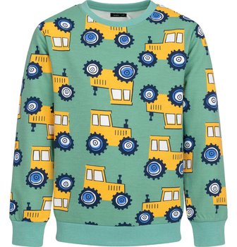 Bluza dziecięca Chłopięca bawełna zielona 110 dresowa w traktorki Endo - Endo