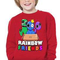 BLUZA Dziecięca Gra RAINBOW FRIENDS WZORY 140cm