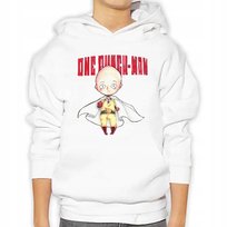 Bluza Dziecięca Kangurek Biała ONE PUNCH MAN - 152