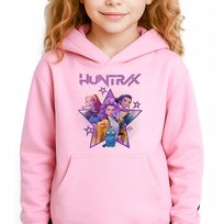 Bluza Dziecięca Różowa Z Kapturem HUNTRIX GIRLS Muzyka Wzory Rozmiar 128 cm Inna marka