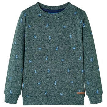 Bluza dziecięca z pieskami 116 ciemnozielona - Zakito Europe